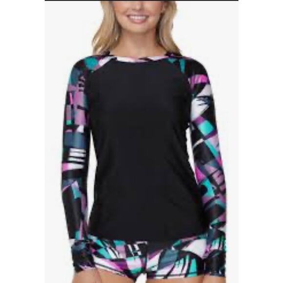 Raisins Junior Back Zip Rashguard L NWT - Picture 1 of 4